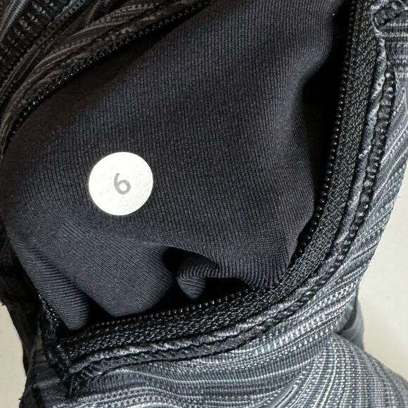 Lululemon Run Top Speed Cropped Leggings Active Pants Women’s Size 6 Gray - Picture 11 of 12